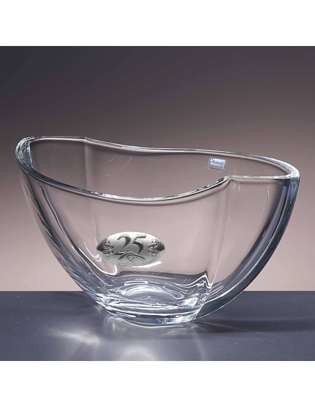 Centro de mesa de cristal - Colección SMILE-ANIVERSARIO BILAMINADO.