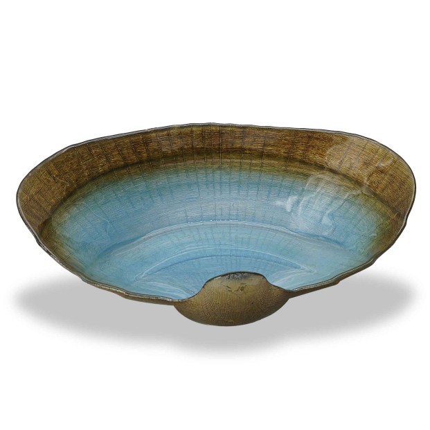 Centro de mesa de cristal - Forma de concha - Colección 5203.