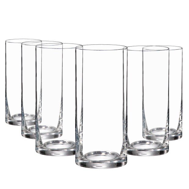 Juego de 6 vasos altos de cristal para whisky o agua - Colección 1127.