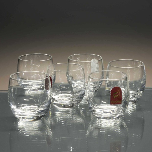 Juego de 6 vasos de cristal para chupitos de licor o whisky - Colección M.BOUCHE 4191.