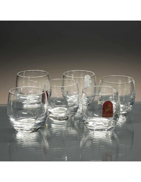 Juego de 6 vasos de cristal para chupitos de licor o whisky - Colección M.BOUCHE 4191.