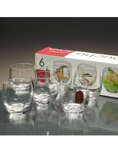 Juego de 6 vasos de cristal para chupitos de licor o whisky - Colección M.BOUCHE 4191. 2