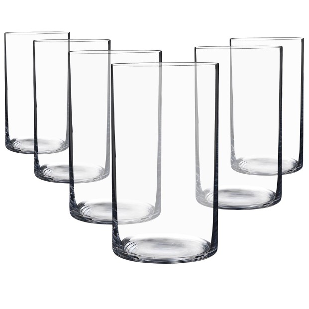 Juego de 6 vasos bajos de cristal para whisky o agua - Colección PUB.