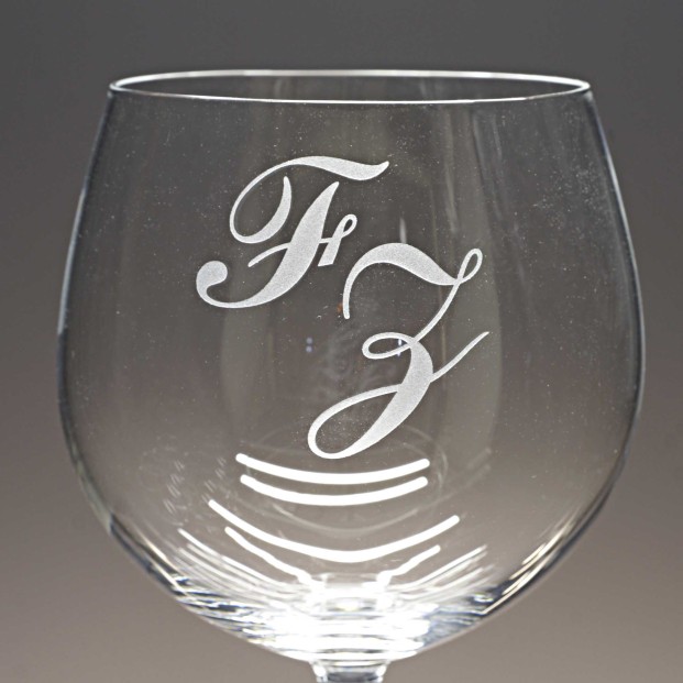 Juego de 6 copas de cristal para vino o agua - Colección GASTRO RESERVA-GRABADO - Grabación personalizada.