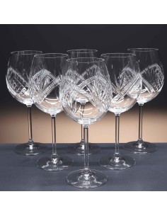 Juego de 6 copas de cristal para vino o agua - Colección GASTRO BORGOÑA - Talla 090.