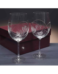 Juego de 2 copas de cristal para vino o agua - Colección 3276-CABERNET - Talla 080. 2