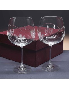 Juego de 2 copas de cristal para vino o agua - Colección 3276-GRAN BORGOÑA - Talla 080. 2