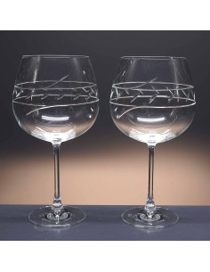 Juego de 2 copas de cristal para vino o agua - Colección 3276-GRAN BORGOÑA - Talla 424.