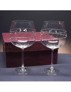 Juego de 2 copas de cristal para vino o agua - Colección 3276-GRAN BORGOÑA - Talla 424. 2