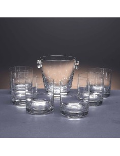 Set de 6 vasos bajos para whisky o agua+cubo de hielo - Colección GOGO. 2