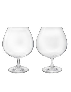 Set de 2 copas de cristal para coñac o brandy - Colección GASTRO.