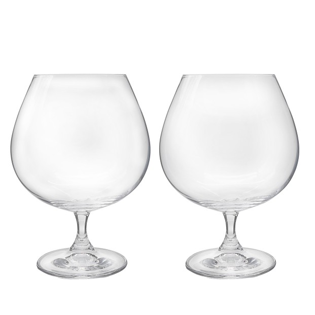 Set de 2 copas de cristal para coñac o brandy - Colección GASTRO.
