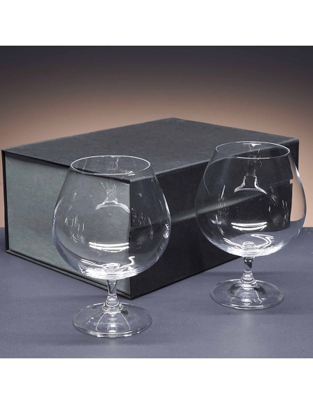 Set de 2 copas de cristal para coñac o brandy - Colección GASTRO.