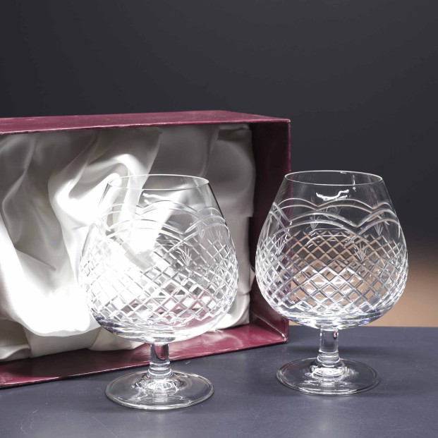 Set de 2 copas de cristal para coñac o brandy - Colección GASTRO - Talla 110.