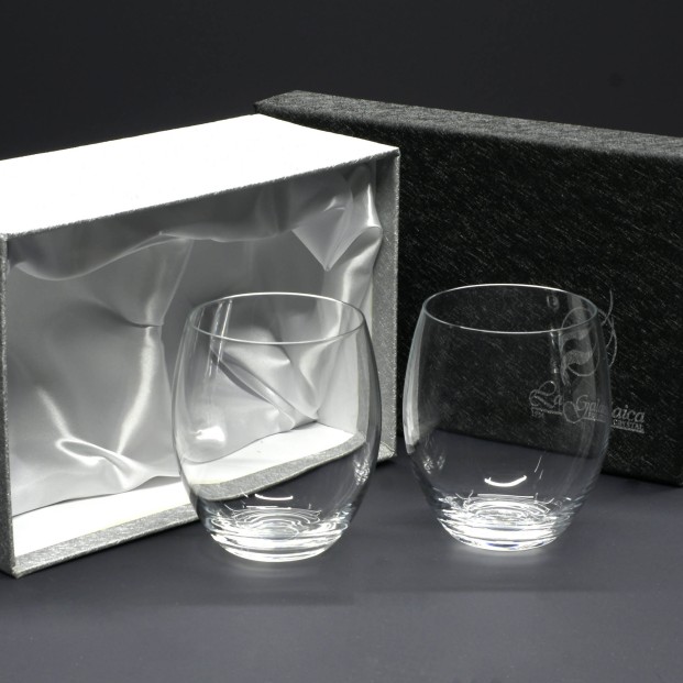 Set de 2 vasos bajos para whisky o agua - Colección MAGNIFICO.