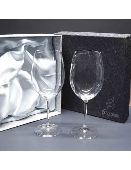 Set de 2 copas de cristal para vino o agua - Colección GASTRO BORGOÑA.