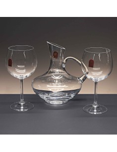 Set de 2 copas de cristal para vino o agua+decantador - Colección GASTRO RESERVA+34104.