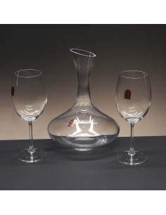 Set de 2 copas de cristal para vino o agua+decantador - Colección GASTRO BORGOÑA+3651.