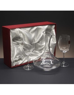 Set de 2 copas de cristal para vino o agua+decantador - Colección GASTRO BORGOÑA+3651. 2