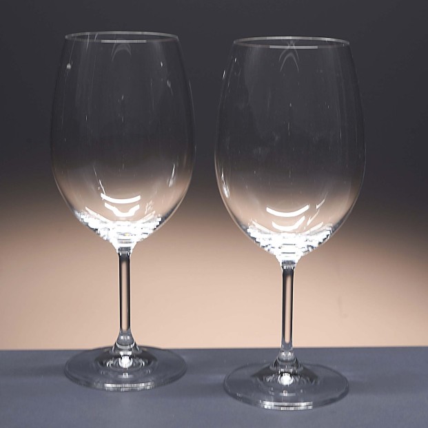 Set de 2 copas de cristal para vino o agua - Colección CRISTALLIN.