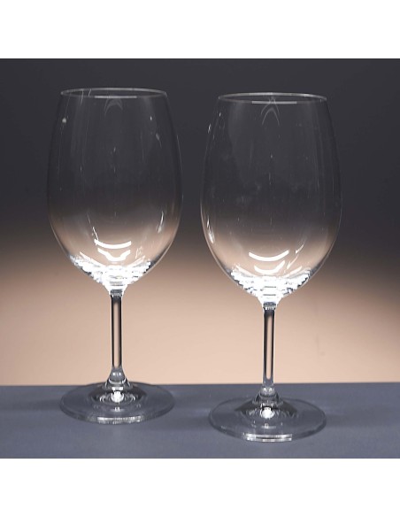 Set de 2 copas de cristal para vino o agua - Colección CRISTALLIN.