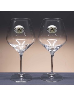 Set de 2 copas de cristal para vino o agua - Colección ATELIER-ANIVERSARIO BILAMINADO. 2
