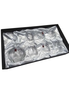 Set de 6 vasos bajos para whisky o agua+botella - Colección CRISTALLIN.