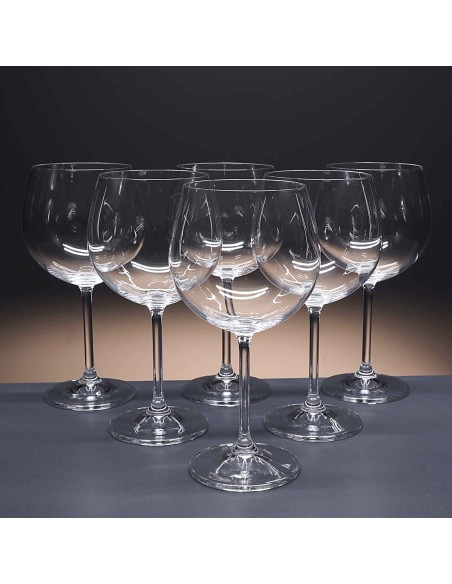 Set de 6 copas de cristal para vino o agua - Colección GASTRO RESERVA.