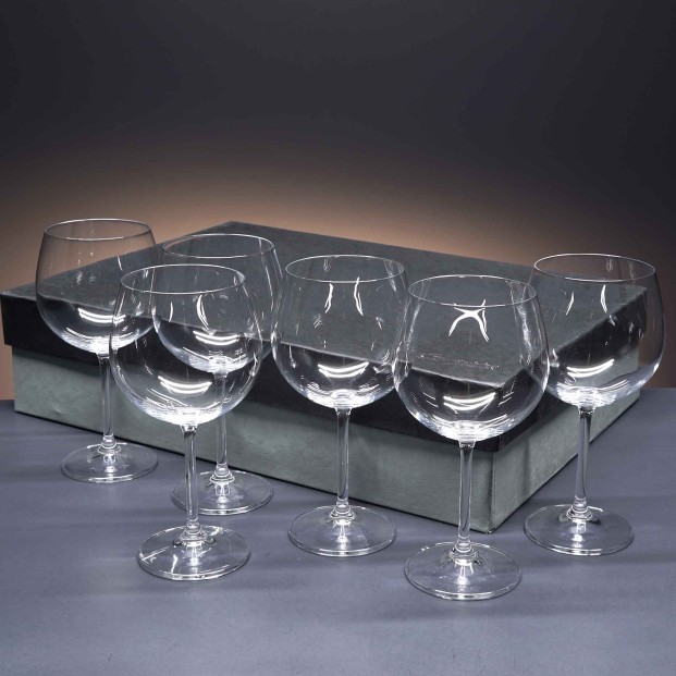 Set de 6 copas de cristal para vino o agua - Colección GASTRO RESERVA.