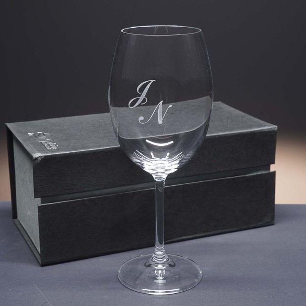 Set de 1 copa de cristal para vino o agua - Colección GASTRO BORGOÑA-GRABADO - Grabación personalizada.