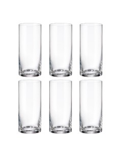 Set de 6 vasos altos de cristal para whisky o agua - Colección 1127.