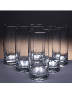 Set de 6 vasos altos de cristal para whisky o agua - Colección 1127. 2