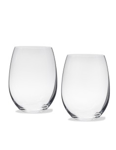 Set de 2 vasos altos de cristal para whisky o agua - Colección CRISTALLIN.