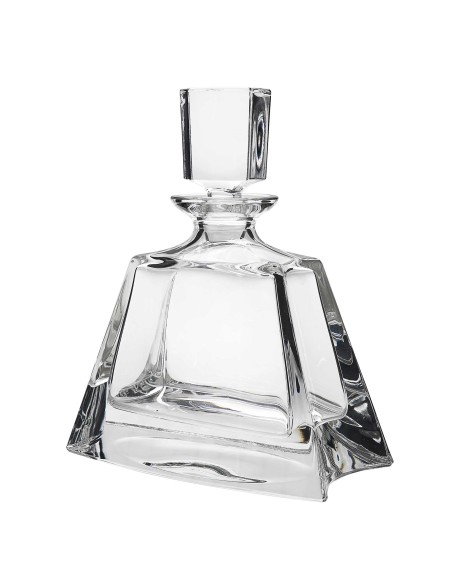 Botella de cristal - Para whisky o licor - Colección FLAT.