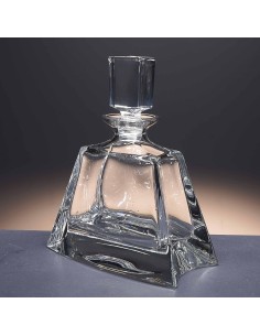 Botella de cristal - Para whisky o licor - Colección FLAT. 2