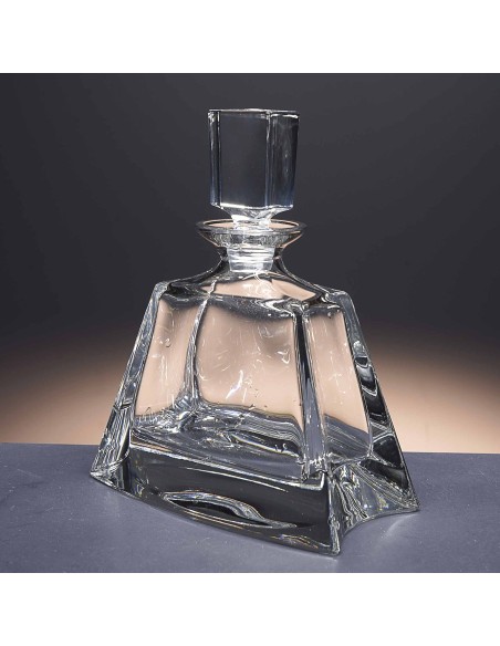 Botella de cristal - Para whisky o licor - Colección FLAT.