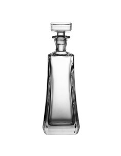 Botella de cristal - Para whisky o licor - Colección AREZZO.