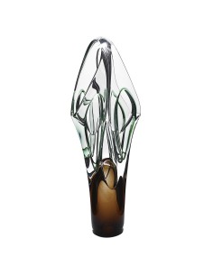 Florero de cristal - Jarrón - Colección JDA 330-ART DECO.