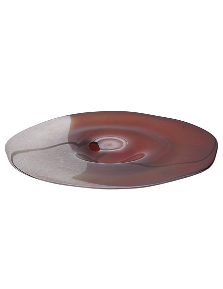 Centro plano de mesa de cristal - Colección 7130-VAKARA.