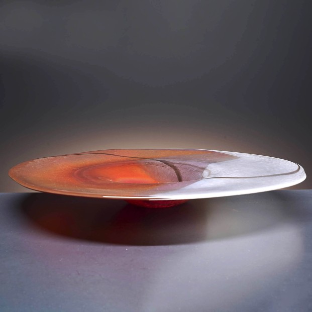 Centro plano de mesa de cristal - Colección 7130-VAKARA.