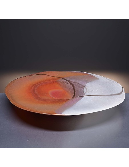 Centro plano de mesa de cristal - Colección 7130-VAKARA.