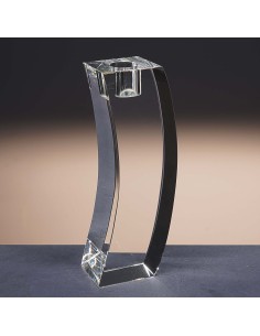 Candelabro de cristal - Portavela - Colección 8304-TRANSPARENTE. 2