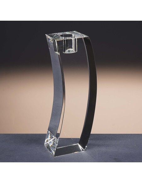 Candelabro de cristal - Portavela - Colección 8304-TRANSPARENTE.