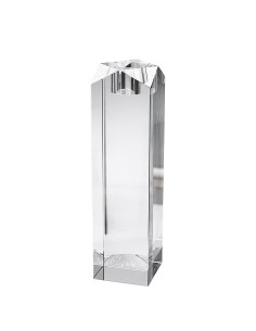 Candelabro de cristal - Portavela - Colección ALTO-TRANSPARENTE.