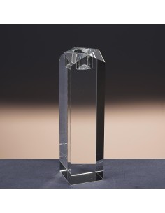 Candelabro de cristal - Portavela - Colección ALTO-TRANSPARENTE. 2