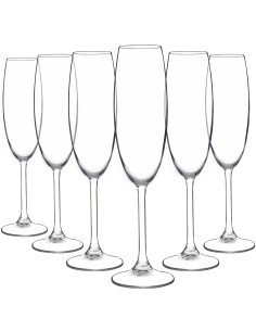 Juego 6 copas de cristal para champán - Colección GASTRO.