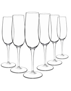 Juego 6 copas de cristal para champán - Colección PALACE.