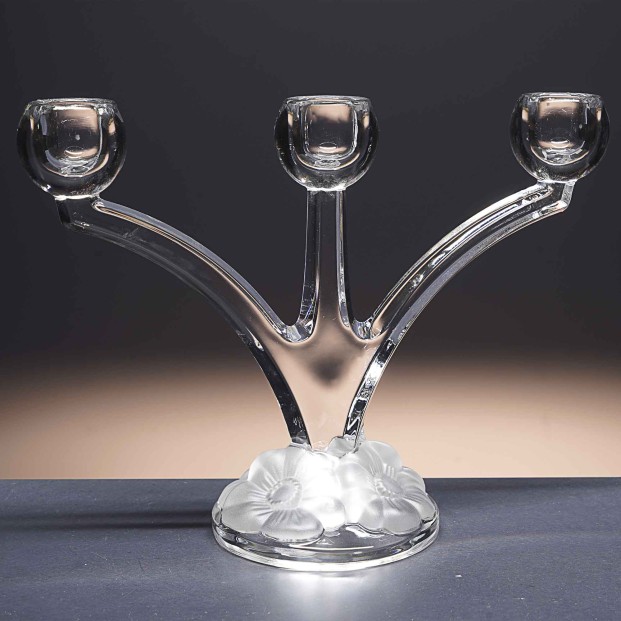 Candelabro de cristal - Portavela - Colección 5975.