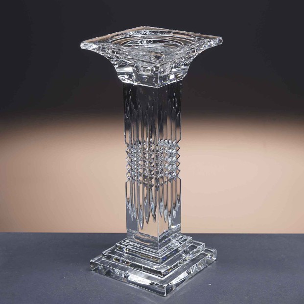 Candelabro de cristal - Portavela - Colección COLUMNA.