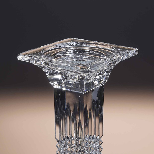 Candelabro de cristal - Portavela - Colección COLUMNA.